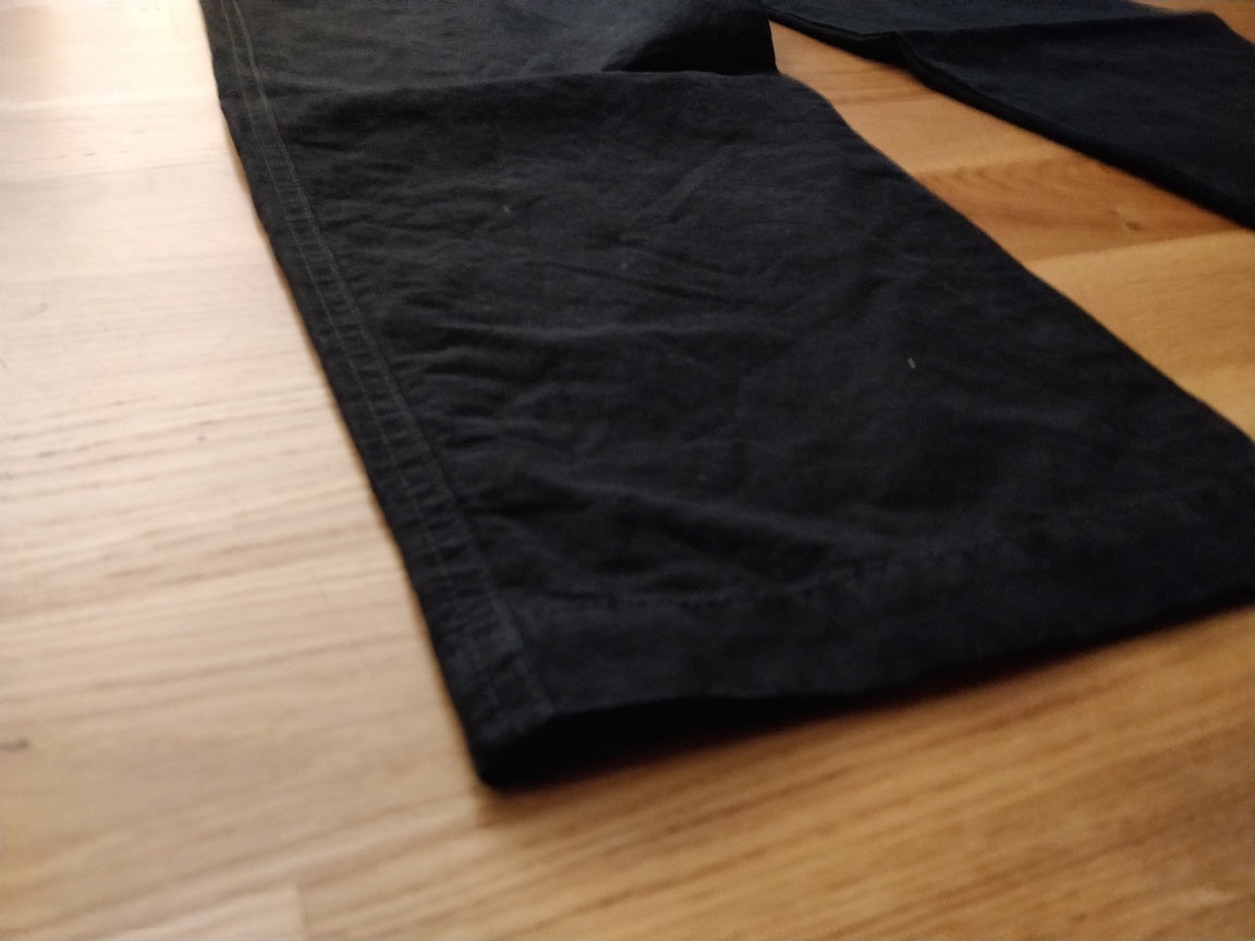 Visvim - Camus Braces Pants WD Cotton Linen Black