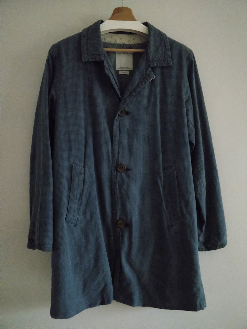 Visvim - Indigo/Brown Check Mies Coat – Worn but good