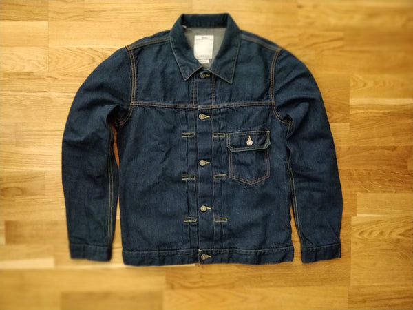 Visvim    Denim Jacket Cotton Linen One Wash Indigo – Worn but good